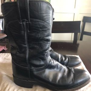 Justin men’s Black western boots